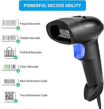 Load image into Gallery viewer, NetumScan Bluetooth QR Barcode Scanner with Stand, 3 in 1 Wireless 1D 2D Bar Code Scanner USB Image Bar Code Reader for Computer, Tablet, iPhone, iPad, Android