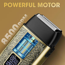Load image into Gallery viewer, Electric Shavers for Men,Powerful Motor Electric Razor,Head Shavers for Bald Men,Triple Foil Beard Trimmer,Barber Supplies LED Displays & USB Charging Waterproof Shaver, Gifts for Men (Bronze)