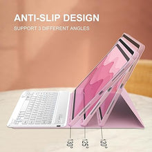 Load image into Gallery viewer, Keyboard Case for iPad Air 13 inch M2 2024 and iPad Pro 12.9 Case with Keyboard 6th/5th/4th/3rd Generation, Magnetic Detachable Wireless Keyboard, Smart Folio Cover with Pencil Holder, Auto Sleep/Wake
