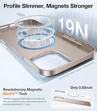 Load image into Gallery viewer, TORRAS Magnetic Slim-Fit for iPhone 16 Pro Max Case, Ultra-Thin 16 ProMax Phone Case Compatible with MagSafe, Light Anti-Scratch Matte Hard PC Bayer 6.9 inch OriginFit, Desert Titanium Gold