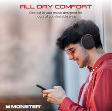 Load image into Gallery viewer, Monster Elements Air Wireless Bluetooth On-Ear Headphones, Ultra-Lightweight Headset with Detachable Pro Mic, Protective Case, Powerful 50mm Integrated Dynamic Driver, 60-Hour Play Time