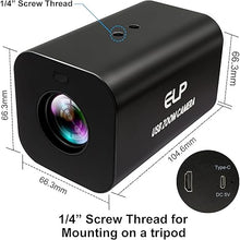 Load image into Gallery viewer, HDMI 12X Zoom USB Camera 4K Autofocus 60FPS High Speed USB Webcam USB HDMI Simultaneous Output PC Camera Manual Zoom Remote Control Camera for TV Projector Video Conferencing Church Streaming