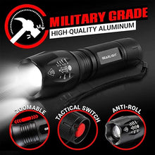 Load image into Gallery viewer, GearLight LED Flashlight Bright, Zoomable Tactical Flashlights with High Lumens and 5 Modes for Emergency and Outdoor Use -Camping Accessories -S1000