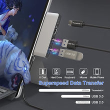 Load image into Gallery viewer, Surface Pro 8 Adapter, Surface Pro 8 Docking Station with 4K HDMI+USB-C Thunderbolt 4 (Display+Data+PD 100W)+USB 3.0/2.0+TF Card Slot, Triple Display USB C Hub for Surface Pro 8