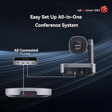 Load image into Gallery viewer, Tenveo VLGroup All-in-One 4K Conference PTZ Camera with Bluetooth Speakerphone System 12X Optical Zoom Wide View Angle Lens Works with Zoom Skype Teams for Room Remote Meeting
