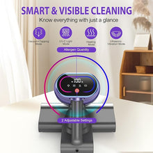 Load image into Gallery viewer, Mattress Vacuum Cleaner with Dust Smart Sensor, Bed Vacuum Cleaner with UV Light& Hot Wind, 16Kpa Suction 500W & 45000Rpm BrushRoll Rotation & Ultrasonic Tech & 0.6L Dust Cup,Corded