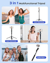 Load image into Gallery viewer, NEMOVA 68'' Auto Face Tracking Tripod for iPhone, 360° Rotation Phone Tripod with Wireless Remote and Phone Holder, Selfie Stick Tripod for Android Phone, Applied to YouTube, Tiktok, Facetime