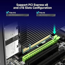 Load image into Gallery viewer, 10G PCI-E Network Card with 10Gbps Dual RJ45 Ports, Intel X540-T2 Conrtoller, VIMIN 10Gb Ethernet Adapter Card Compatible with PCI Express X8, X16, Support Windows/Windows Server/Linux/VMware