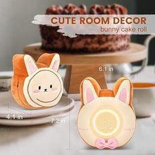 Load image into Gallery viewer, QANYI Bunny Night Light for Kids, Soft Lovely Stuffed Bunny Animal Plush Toy with Bunny Alarm Clock, Sleep Light Brightness for Bedroom, Kids, Gifting, Christmas, New Year