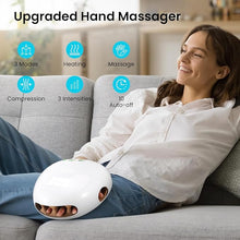 Load image into Gallery viewer, NOWWISH Hand Massager with Heat and Compression for Arthritis and Carpal Tunnel Pain, Christmas Gifts for Women Men Birthday - White