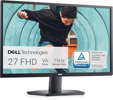Load image into Gallery viewer, Dell SE2722HX Monitor - 27 inch FHD (1920 x 1080) 16:9 Ratio with Comfortview (TUV-Certified), 75Hz Refresh Rate, 16.7 Million Colors, Anti-Glare Screen with 3H Hardness - Black