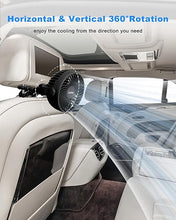 Load image into Gallery viewer, Stroller Fan Battery Operated Portable Fan USB Rechargeable Small Fan with Flexible Tripod Cooling Fan Clip on for Baby Stroller Car Seat Bike Golf Cart Beach Trip Outdoor, 3 Speeds Wind, Black