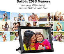 Load image into Gallery viewer, FRAMEO Digital Photo Frame, 10.1 Inch WiFi Digital Picture Frame with 1280x800 IPS HD Touch Screen, 32GB Storage Auto-Rotate Wall Mountable Easy Share Photos or Videos via Frameo App from Anywhere