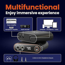 Load image into Gallery viewer, SHANLING H0 DAC and Headphone Amplifier, HiFi USB Input, Mini Desktop Power Amplifier for Audio/PC/Phone, 3.5mm & Balanced 4.4mm, Coaxial, Optical Output, 690mW, 768kHz/32Bit DSD256(Black)