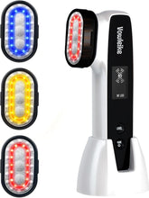 Load image into Gallery viewer, Microcurrent Facial Device, Vowleike 10 Key Benefits Skincare Face Massager with Stand, Rechargeable 6 in 1 Vibrating Facical Tool for Neck, Face and Body for Women, Ivory White