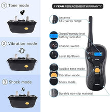 Load image into Gallery viewer, PetSpy Shock Collar for Dogs-Waterproof Dog Shock Collar with Remote Control,Vibration,Electric Shock,Beep-E Collar for Dogs Training,Collar with Remote for Dogs 10-140 LBS