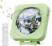 Load image into Gallery viewer, Portable CD Player with Bluetooth Desktop CD Player for Home CD Music Players with Remote Control,Timer,Built-in Dual Speakers with LED Display Home Audio Boombox FM Radio (Green)