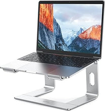 Load image into Gallery viewer, BESIGN LS03 Aluminum Laptop Stand, Ergonomic Detachable Computer Stand, Riser Holder Notebook Stand Compatible with Air, Pro, Dell, HP, Lenovo More 10-15.6" Laptops, Silver