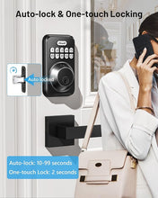 Load image into Gallery viewer, Zowill Keyless Entry Door Lock with 2 Lever Handles, Electronic Keypad Deadbolt, Auto-Locking, Anti-Peeping Password, Digital Smart Code Door Lock, Front Door Handle Sets, OilRubbed Bronze