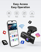 Load image into Gallery viewer, REDTIGER Dash Cam Front Rear, 4K/2.5K Full HD Dash Camera for Cars, Included 32GB Card, Built-in Wi-Fi GPS, 3.16” IPS Screen, Night Vision, 170°Wide Angle, WDR, 24H Parking Mode(F7NP)