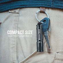 Load image into Gallery viewer, OLIGHT 90 Lumens i3E EOS PMMA TIR Lens AAA Flashlight Compact Keychain Flashlight EDC Flashlight for Night, Camping(Black)
