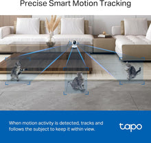 Load image into Gallery viewer, TP-Link Tapo 2K QHD Pan/Tilt Security Camera for Pet Camera, Baby Monitor, Motion Detection, Motion Tracking, 2-Way Audio, Night Vision, Cloud &SD Card Storage, Works w/Alexa & Google Home(Tapo C220)