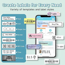 Load image into Gallery viewer, Phomemo D30 Label Maker Machine with Tape, Bluetooth Thermal Mini Label Printer for Storage, Barcode, Mailing, Office Supplies, Home, Organizing Storage,Small Portable Sticker Maker, Green