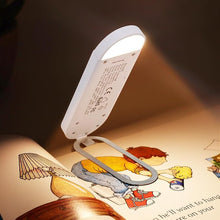 Load image into Gallery viewer, Book Light, USB Rechargeable Reading Light, Eye-Cared Amber Light Mode Book Light for Reading in Bed Kids, 8 LEDs Bookmark Portable Book Light Clip on, Stepless Dimming, White