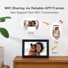 Load image into Gallery viewer, Digital Picture Frame, Frameo WiFi 10.1 Inch 1280*800IPS HD Touch Screen Digital Photo Frame, 16GB Memory, Auto-Rotate, Share Picture Video, Birthday Gifts for Women, Gifts for Mom, Dad, Wedding Gifts