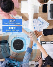 Load image into Gallery viewer, USB Speakerphone Microphone, Conference Speaker Omnidirectional Computer Mic, with 360º Voice Pickup, Touch-Sensor Buttons for Mute/unmute, Streaming, Call Speaker Skype, Webinar, Interview -(JV803)