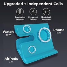 Load image into Gallery viewer, BLACK+DECKER 3 in 1 Charging Station for Apple Multiple Devices, Wireless Foldable Travel Charger for Multiple Devices iPhone 16 15 14 13 Pro Max Plus & Apple Watch Series/AirPods (Loch Ness)