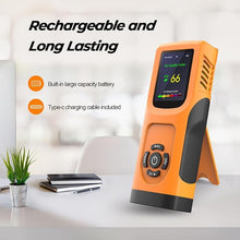Load image into Gallery viewer, 6-in-1 Air Quality Monitor Indoor Air Quality Detector Portable AQI Tester Detect CO2 PM2.5 PM10 HCHO TVOC Meter for Cars,Homes,Schools,Offices