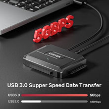 Load image into Gallery viewer, Unitek SATA/IDE to USB 3.0 Adapter, IDE Hard Drive Adapter Kit Recovery Converter for Universal 2.5"/3.5" Inch IDE and SATA External HDD/SSD, Support 10TB