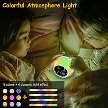 Load image into Gallery viewer, Kids Alarm Clock for Bedroom Decor, Ok to Wake Digital Clock for Toddlers with Sunrise & Moon, White Noise Sound Machine & Night Light for Girl/Boy, Children Sleep Trainer (Yellow) Mini