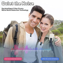 Load image into Gallery viewer, Wireless Lavalier Microphone with Noise Cancellation, 6 Hours of Battery, Wireless Mini Microphone for iPhone, Android, Record Interview, Vlogs