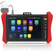 Load image into Gallery viewer, Rsrteng CCTV Tester 4K 12MP IP Camera Tester POE++ Max 90W POE Camera Tester 8" 1920x1200 IPS Touch Screen 1CH SFP Module WiFi Network Tools Cable Tester POE Detection Power Management APP Update