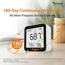 Load image into Gallery viewer, Temtop CO2 Monitor Indoor Air Quality Monitor 3 in 1 CO2 Meter(Temperature, Humidity and CO2), 180 Days Standby Time
