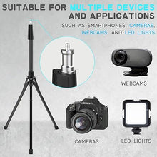 Load image into Gallery viewer, UBeesize 92’’ Cell Phone Tripod Stand with 16.5’’ Gooseneck and Remote, Overhead Tripod with Adjustable 360°Ball Head & Phone Holder for iPhone 14 Pro Max/Plus/13/12/11, Android Cell Phone