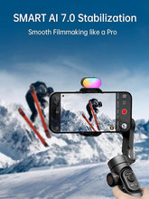 Load image into Gallery viewer, Gimbal Stabilizer Smartphone iPhone Video: iPhone Stabilizer Gimbal Smartphone Foldable 3-Axis Handheld Portable Android Gimbal TikTok YouTube Vlog Recording AOCHUAN Smart XE Series (Smart XE KIT)