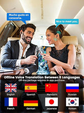 Load image into Gallery viewer, Translation Earbuds Real Time, AI Translator Earbuds Support 144 Languages, Language Translator Earbuds for Android iOS, Translating Earbuds Real Time for Travel Business