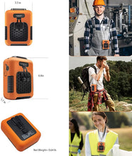 Load image into Gallery viewer, CAZOKASI Newest Version Personal Fan Portable Waist Fan Working Fan Hand Free 6000mAh, 6-24hours Wearable Fan for Traveling Working Outdoor Office