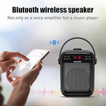 Load image into Gallery viewer, ZOWEETEK Voice Amplifier with Wireless Microphone Handheld, Wireless Voice Amplifier for Teachers, Buletooth PA System Speaker and Microphone,Portable Megaphone for Classroom, Speech, Meeting,Outdoor