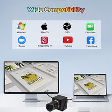 Load image into Gallery viewer, SVPRO 4K 60fps HDMI USB Zoom Camera USB3.0 Manual Focus Webcam with 2.8-12mm Optical Zoom Lens,Zoom in and Out HD Industrial Camera H.264 60fps 4K Streaming Camera for PC,Raspberry Pi,TV,Monitor