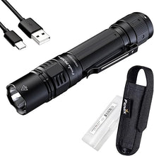 Load image into Gallery viewer, Fenix PD36R Pro High Lumen Tactical Flashlight, 2800 Lumen Dual Rear Switches USB-C Rechargeable with Battery and Lumentac Organizer