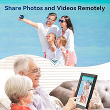 Load image into Gallery viewer, Frameo 10.1" WiFi Digital Picture Frame, Smart Digital Photo Frame with 16GB Storage, 1280x800 IPS HD Touch Screen, Auto-Rotate, Easy Setup to Share Photos or Videos Remotely via App from Anywhere