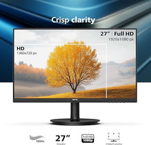 Load image into Gallery viewer, PHILIPS 27 inch Framless Full HD (1920 x 1080) 100Hz Monitor, VESA, HDMI x 1, VGA Port x1, Eye Care, 4 Year Advance Replacement Warranty, 271V8LB