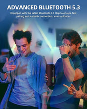 Load image into Gallery viewer, OHAYO Portable Bluetooth Speaker, Wireless Bass Speaker with 24W Loud Sound, IPX7 Waterproof, Bluetooth 5.3, RGB Lights, AUX&TF-Card, Stereo Pairing, Gift Ideas for Home/Outdoor/Party