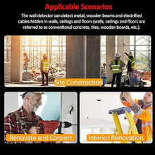 Load image into Gallery viewer, 7 in 1 Stud Finder Wall Scanner, Stud Detector with Smart Microprocessor Chip and LCD Display, Stud Sensor Beam Finders for Center and Edge of Wood AC Wire Joist Metal Pipe