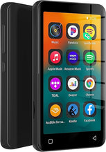 Load image into Gallery viewer, MP3 Player with Bluetooth and WiFi,MP3 Player with Spotify,Spotify Kids,Audible,Pandora,Amazon Music,4" Music Player MP4 Up to 1TB(80GB,Black)