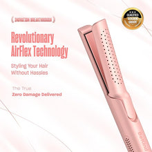 Load image into Gallery viewer, BeKind Flex 2-in-1 360° Hair Styler Flat Iron, Hair Straightener and Curler for All Styles, Floating Plates Design, Airflex Lower Temp for Better Styling, Gift for Girls and Women (Peach)